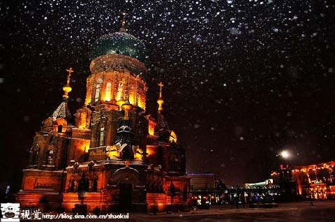 圣·索菲亚教堂浪漫冰雪天 圣·索菲亚教堂浪漫冰雪天