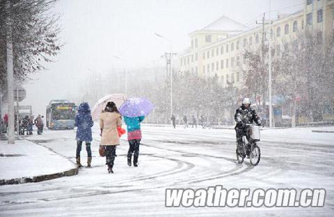 昨天山东威海出现降雪(摄影/宫举卫) 昨天山东威海出现降雪(摄影/宫举卫)