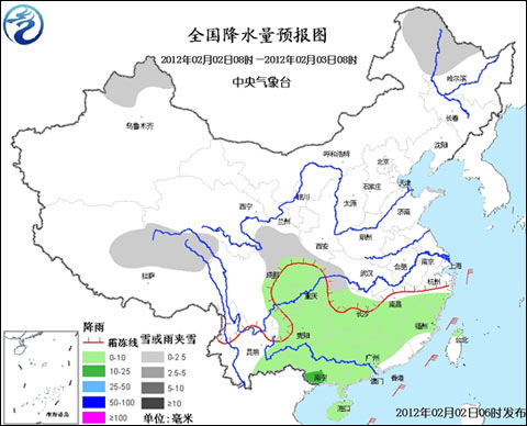 全国降水量预报图 全国降水量预报图